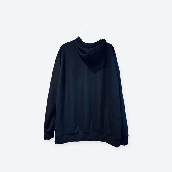 NWT COOFANDY Men's Black Waffle Knit Hoodie Pullover Sweater XXL - Picture 3 of 13